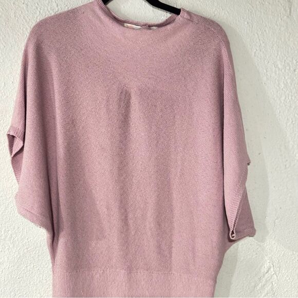 Free People Amara Sweater Mini Elegant Lilac Knit Dress Large NWT - Picture 4 of 9